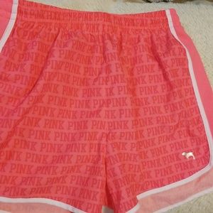 pink gym shorts, xs